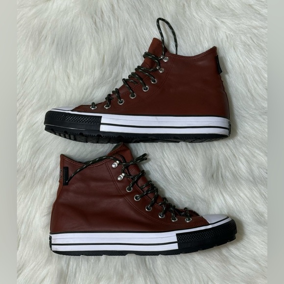 Converse Leather Winter High Cold Fusion Cedar Bark Waterproof Sneakers - Picture 3 of 7